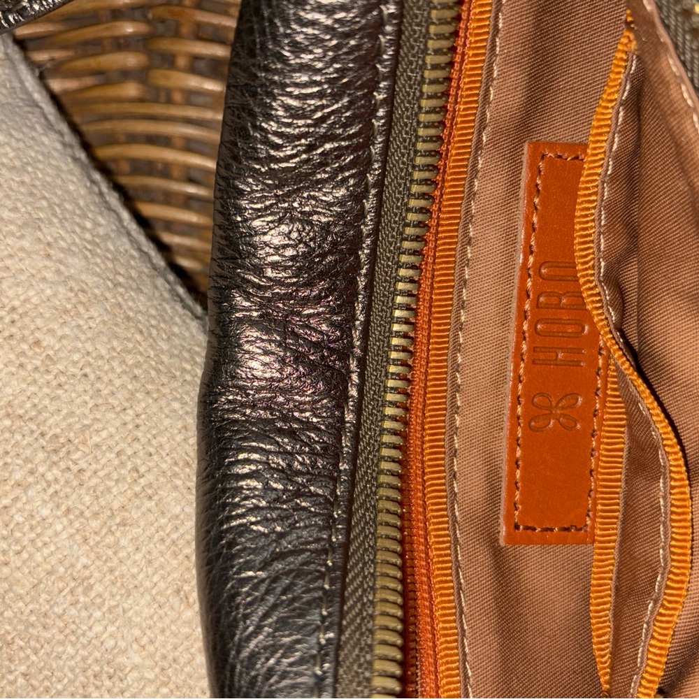 HOBO Metallic Bronze Leather Crossbody Belt Bag - Women - Picture 2 of 5